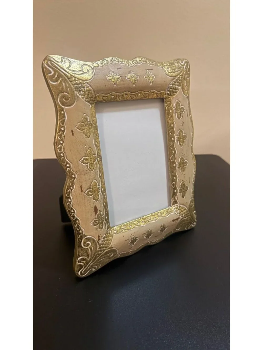 Italian Baroque Style Argento SC by Sicura Inc 4x6 inch Picture Frame